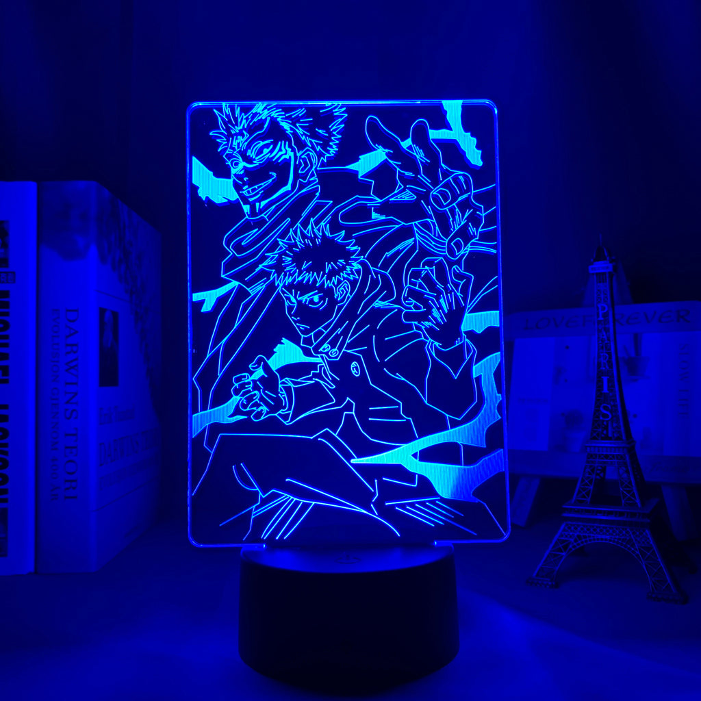 Lampe 3D de Sukuna & Yuji - JAPANIME-SHOP