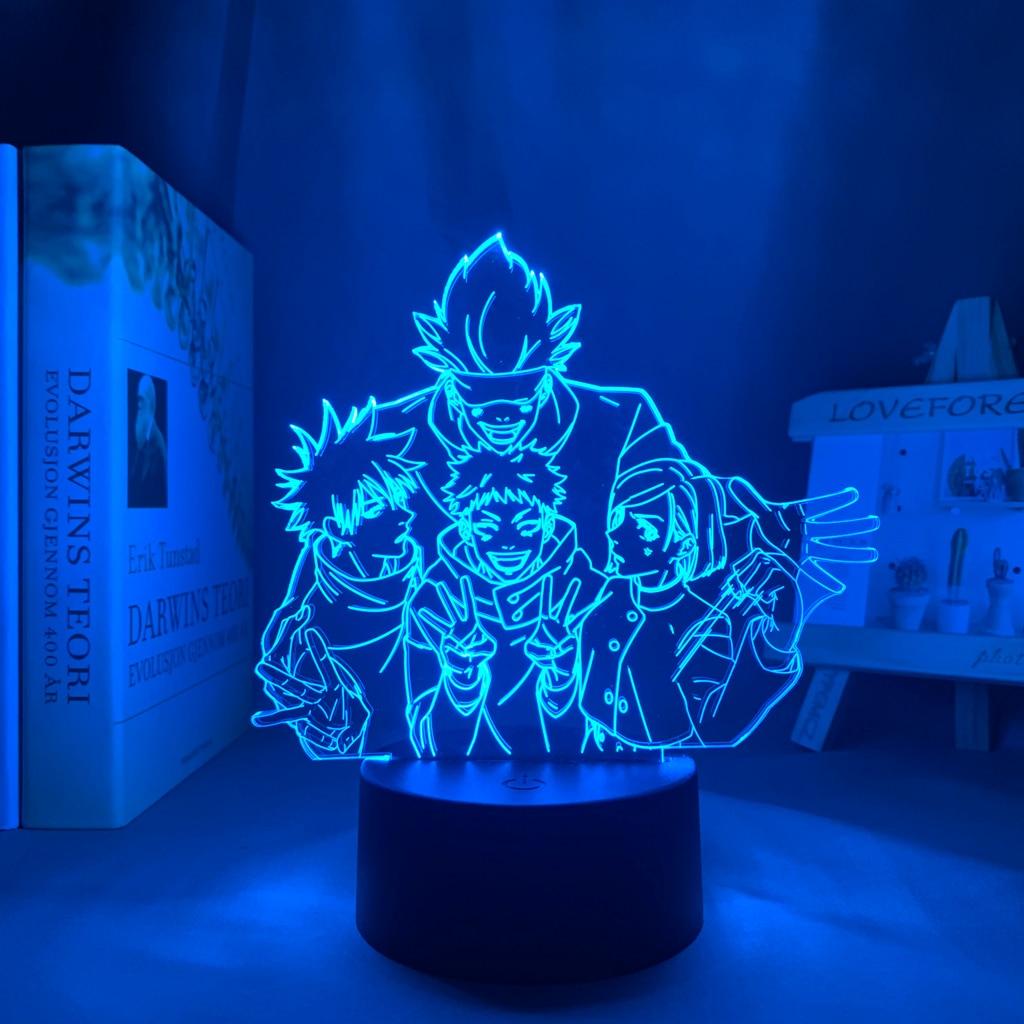 Lampe 3D de l'équipe de Gojo - JAPANIME-SHOP