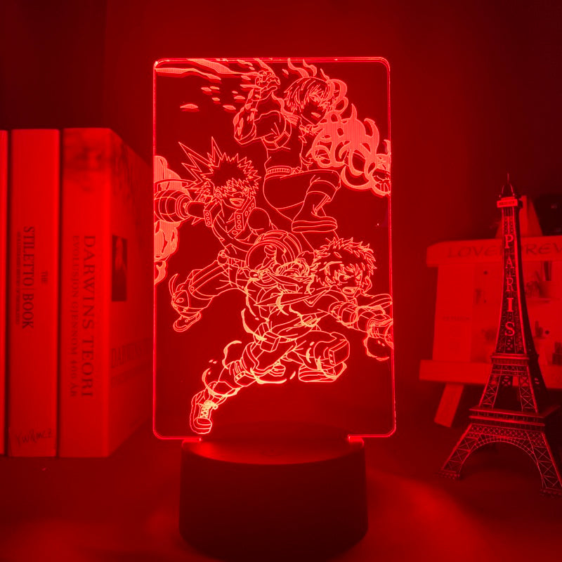 Lampe 3D d'Izuku, Shoto & Bakugo - JAPANIME-SHOP