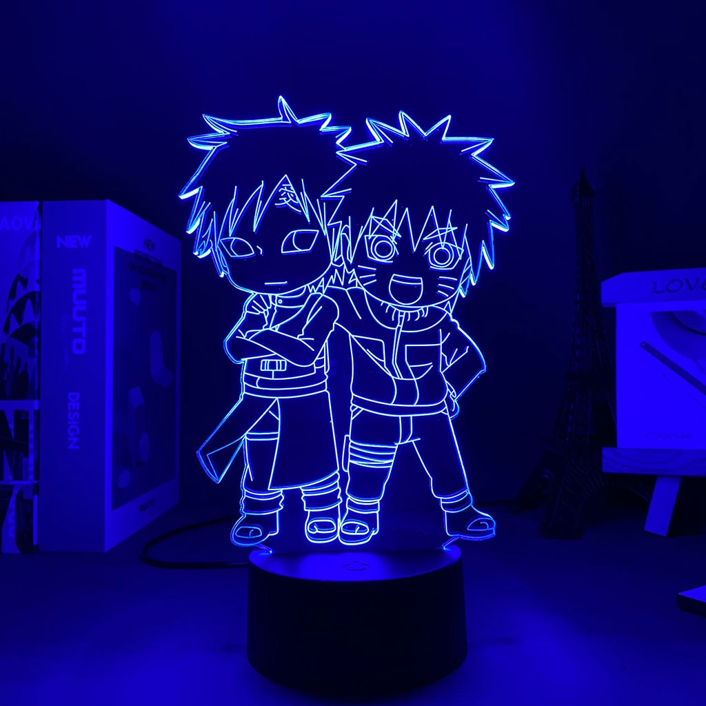 Lampe 3D de Naruto & Gaara - JAPANIME-SHOP