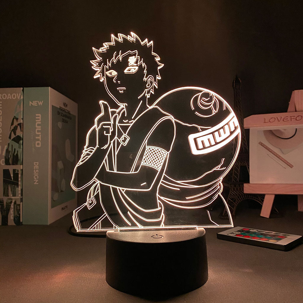 Lampe 3D de Gaara - JAPANIME-SHOP