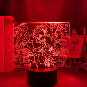 Lampe 3D de Demon Slayer - JAPANIME-SHOP