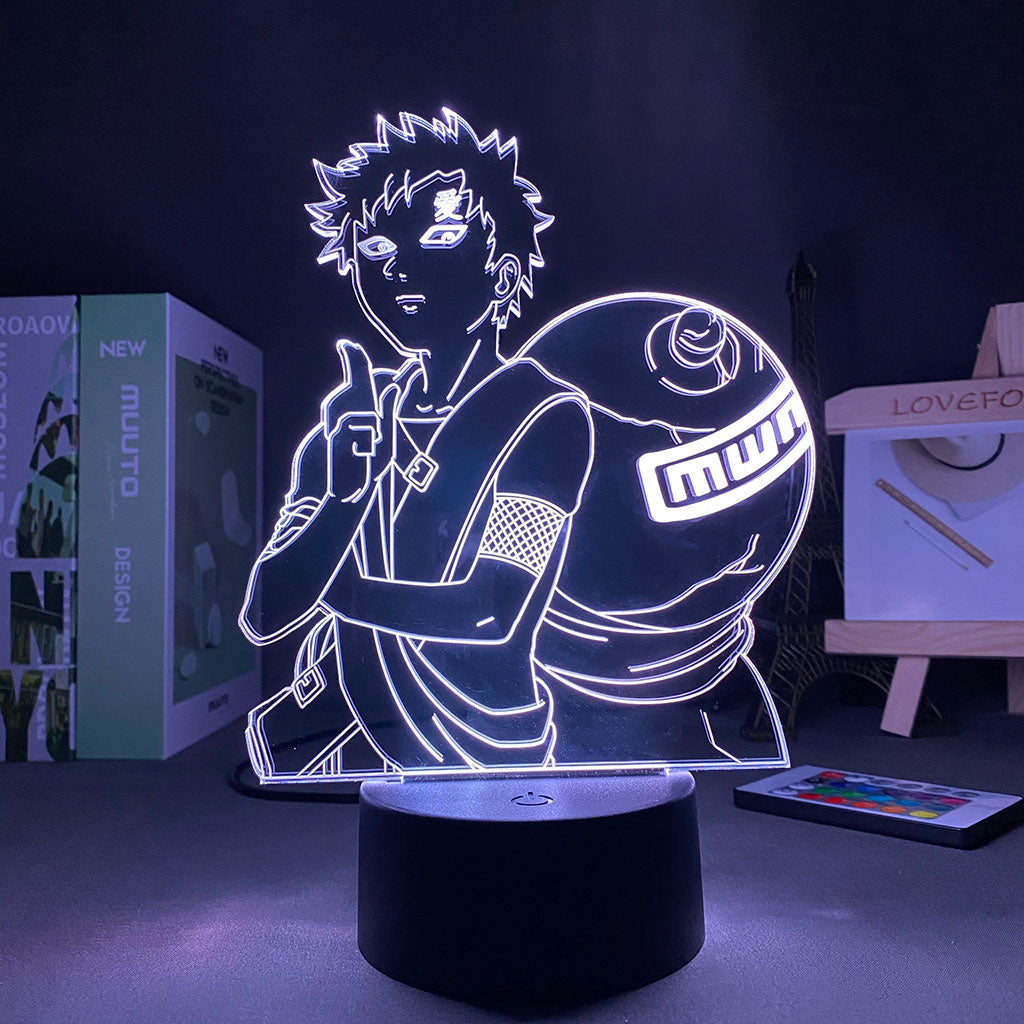 Lampe 3D de Gaara - JAPANIME-SHOP