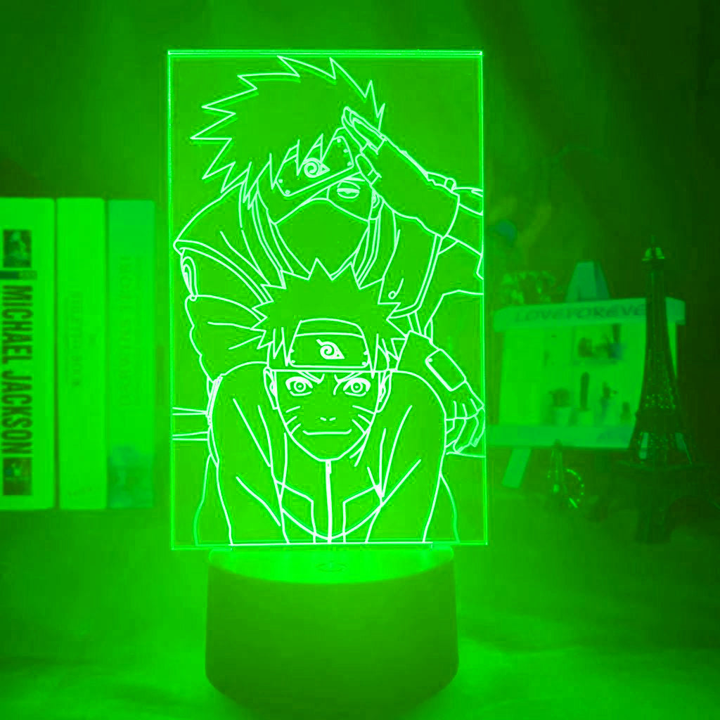 Lampe 3D de Kakashi & Naruto - JAPANIME-SHOP